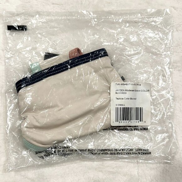 NWT Tavik Jayden Moderate Coverage Tapioca Color Blocked Bottom  - XS - Picture 4 of 9
